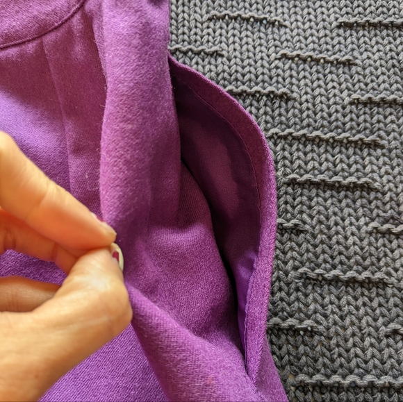VTG Royal Purple Wool Skirt Sz 4 - Picture 11 of 14
